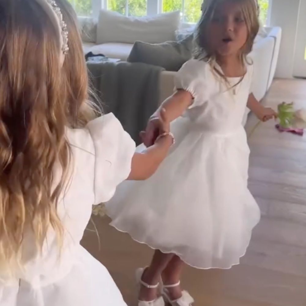 IVY CITY CO | Girls Wedding Flower Girl Cupcake Tulle Dress in White | Size 4/5 - Picture 13 of 13